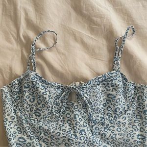 Princess Polly Blue / White Dress